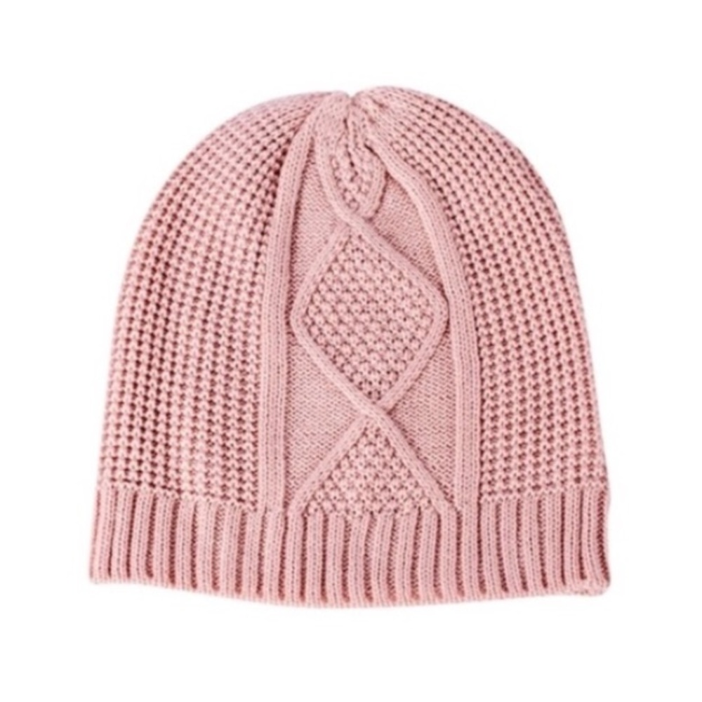 TJD Slouchy Beanie in Dusty Rose